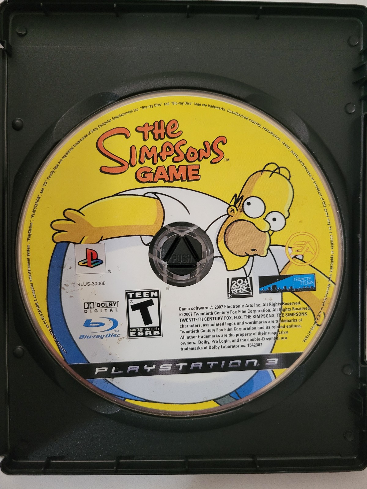 The Simpsons Game (Sony PlayStation 3, 2007) PS3 Twsted Working Ships Fast