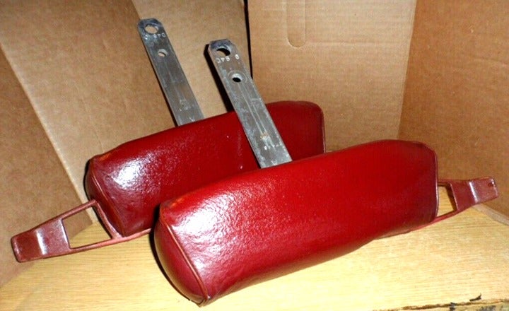 1979 Pontiac Grand Prix Factory Front Headrests Car Classic Vehicle RED Pair