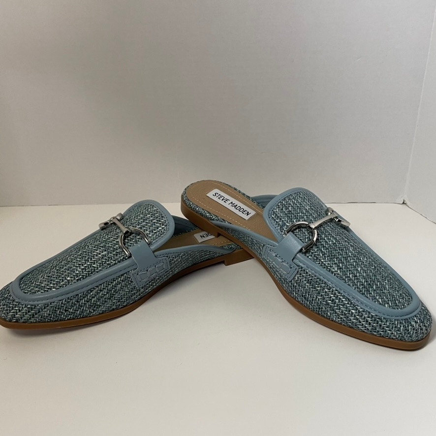 Steve Madden NWOT Women's Kordyn Horsebit Blue Mule, size 7