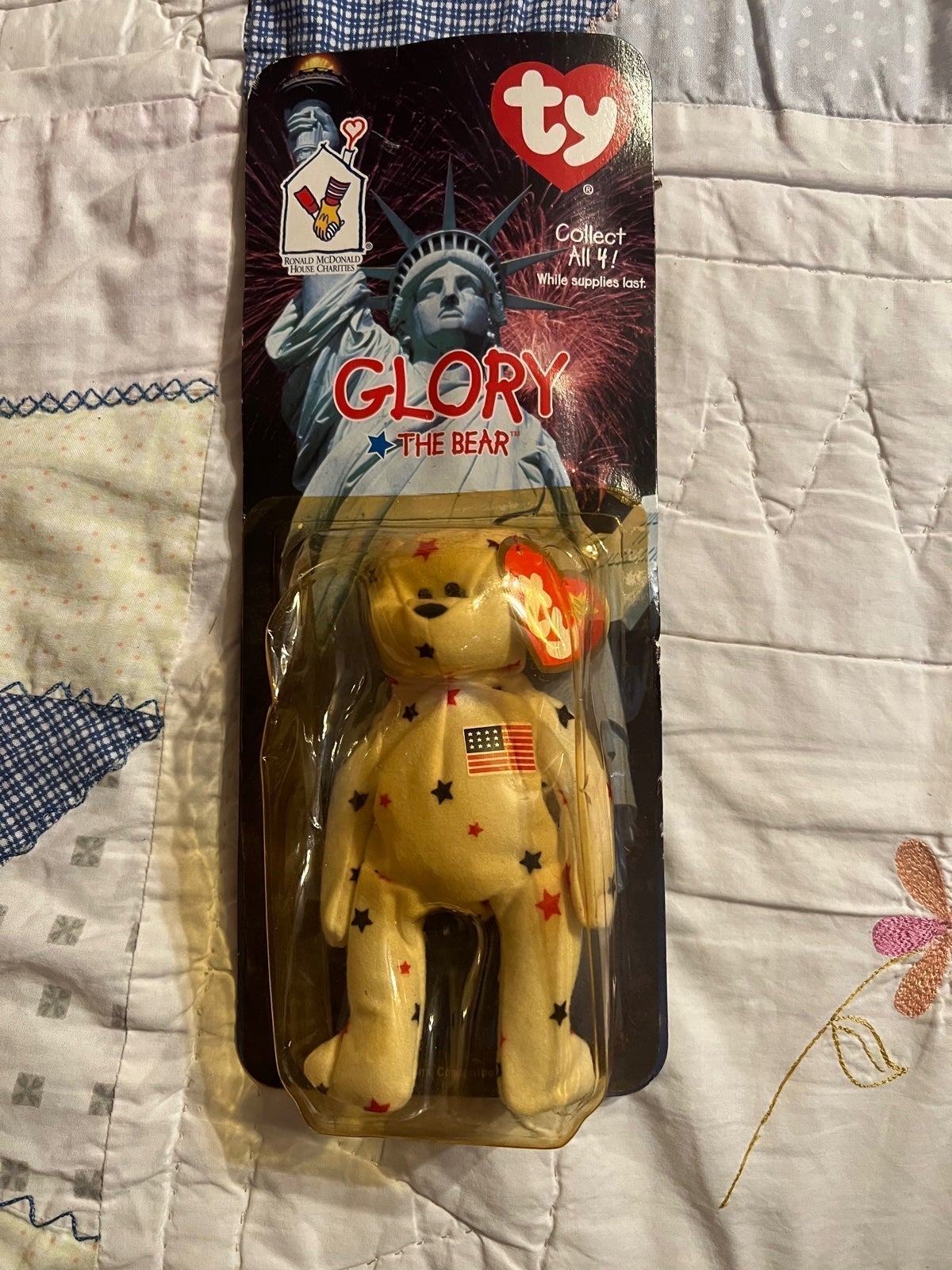 Very rare vintage Ty beanie babies /Ronald McDonald collection/ Glory bear