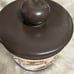 Vintage Hershey Molds 3D Rural Winter Scene 1979 Cookie Jar Canister With Lid