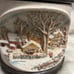 Vintage Hershey Molds 3D Rural Winter Scene 1979 Cookie Jar Canister With Lid