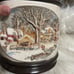 Vintage Hershey Molds 3D Rural Winter Scene 1979 Cookie Jar Canister With Lid
