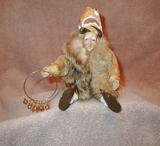Katherine’s Collection GYPSY Traveler POSEABLE Shelf Sitter FUR Coat ROMA Nomad