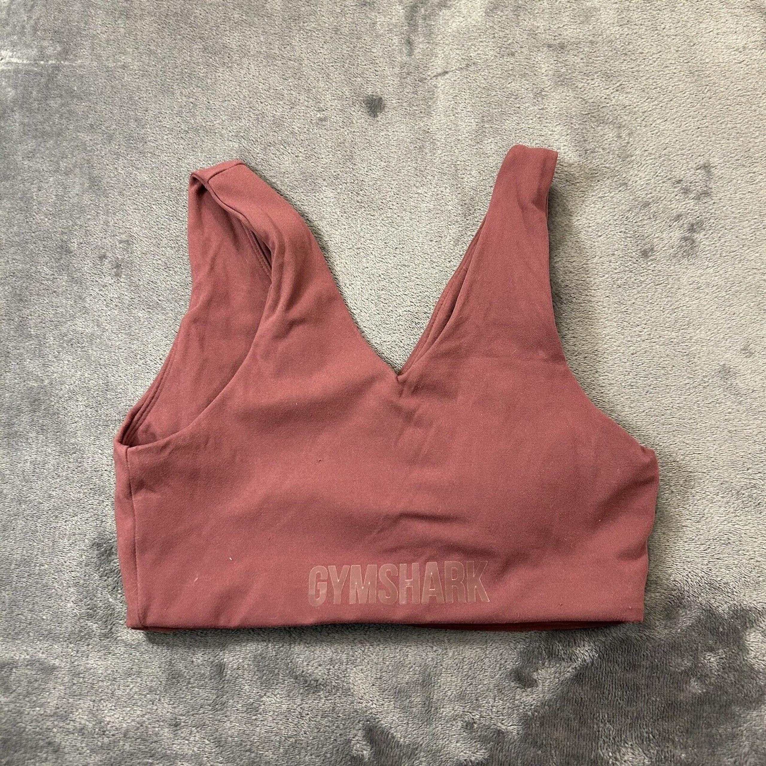Gymshark Tank Top Womens Small Maroon Shirt Sleeveless Running Athletic Gym