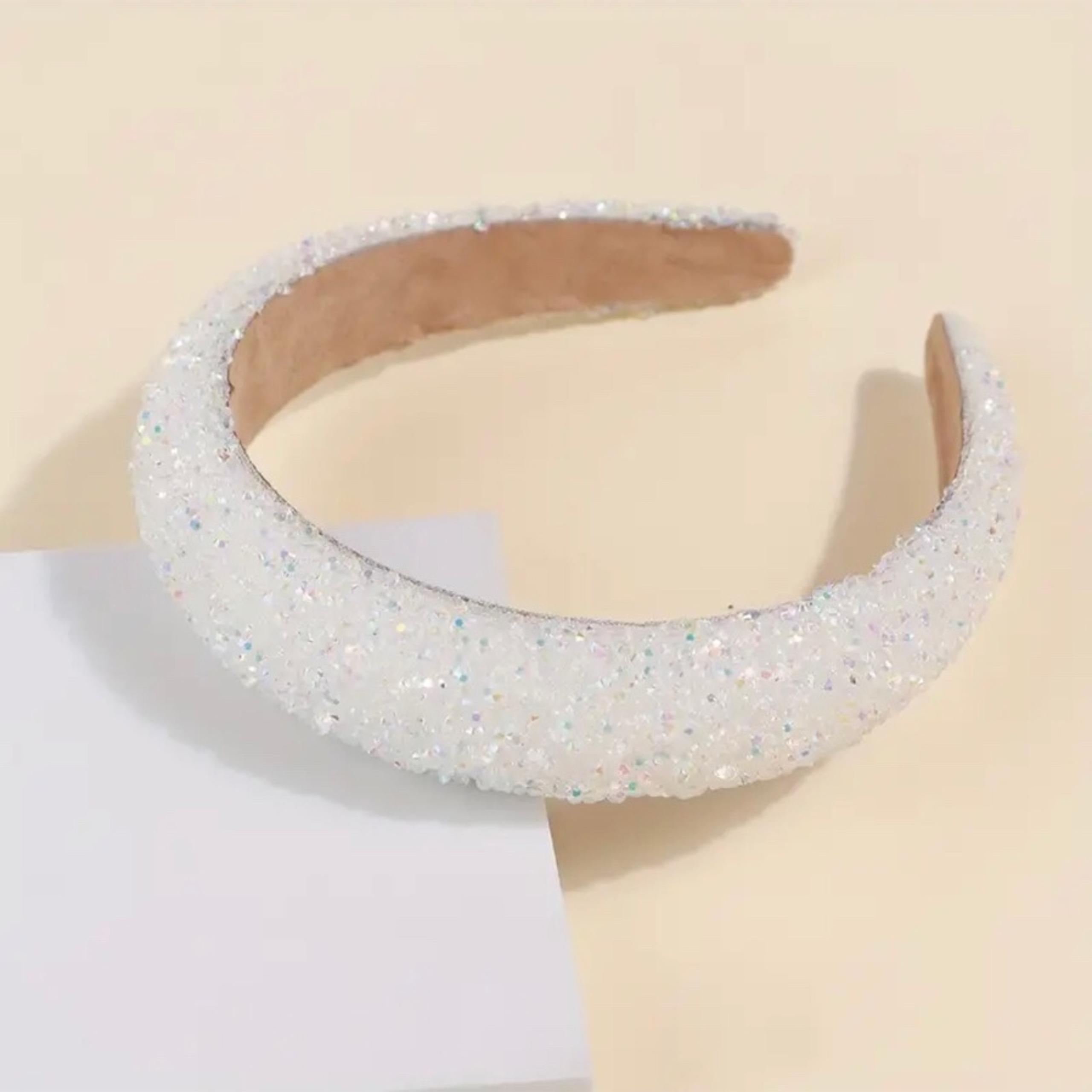 1pc Baroque Style Rhinestone Decorative Head Band Elegant Non Slip Hair Hoop for