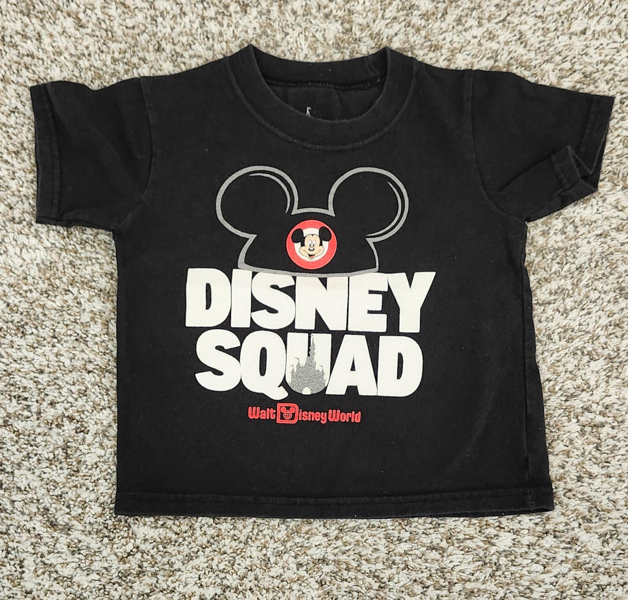 Toddler Disney Squad Tee Shirt Size 3T -Black