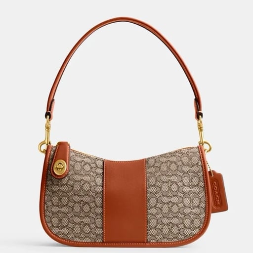 CM559 Coach Swinger In Micro Signature Jacquard