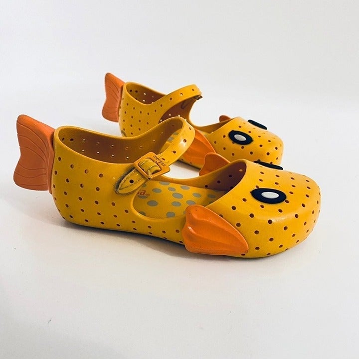 Mini Melissa sz 10 Furadinha + Fabula fish jellies Mary Janes