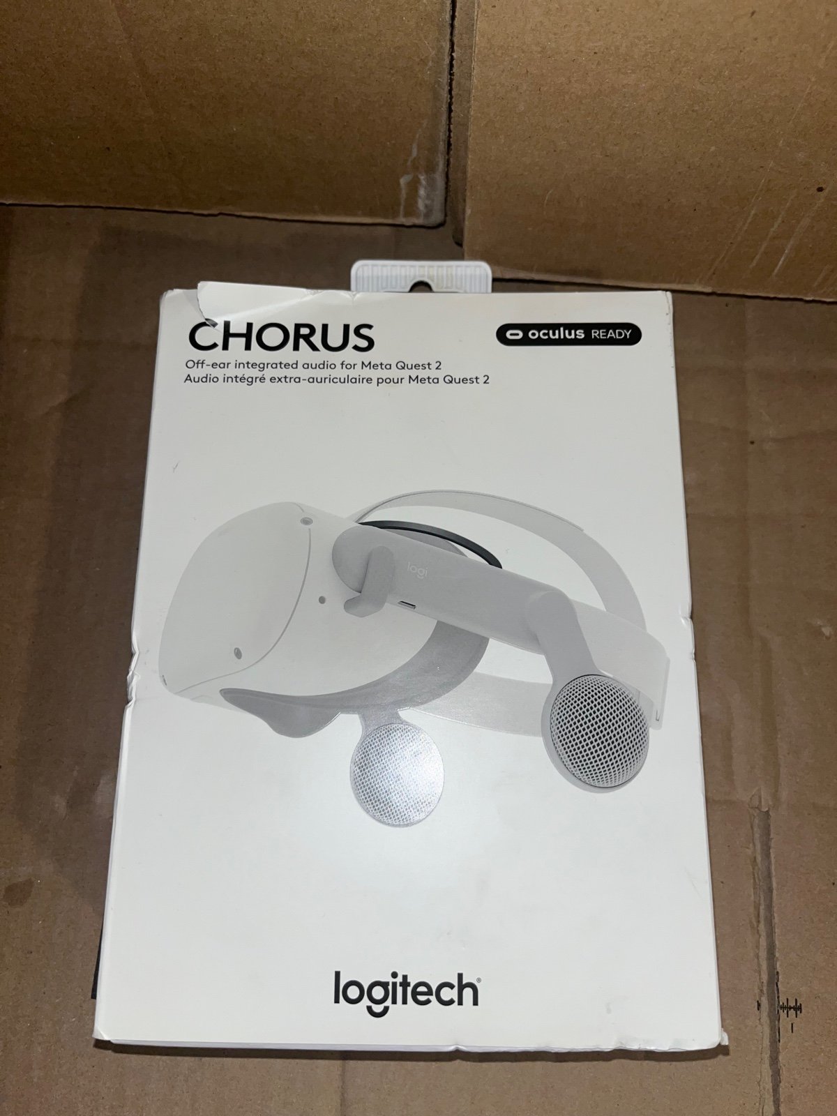 Logitech - Chorus VR Off-Ear Integrated Audio for Meta Quest 2 White NEW