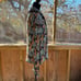 Temperley London Maggie Cheetah Leaf Feather Chiffon Blouse Size 6
