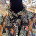 Temperley London Maggie Cheetah Leaf Feather Chiffon Blouse Size 6