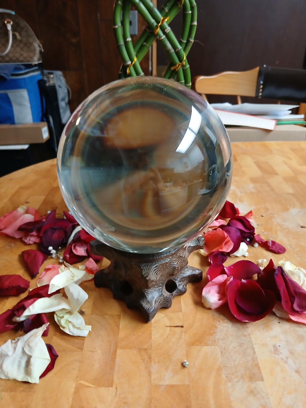 crystal ball, clear 150mm