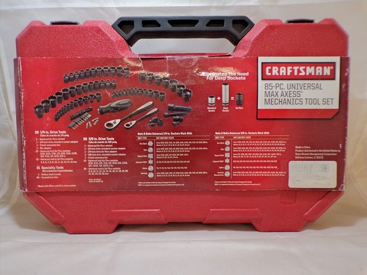 CRAFTSMAN Universal Max Axess 85-Pc Mechanics Socket Set