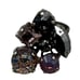 Mariana ring crystal stone black purple square circle handmade one size READ NEW