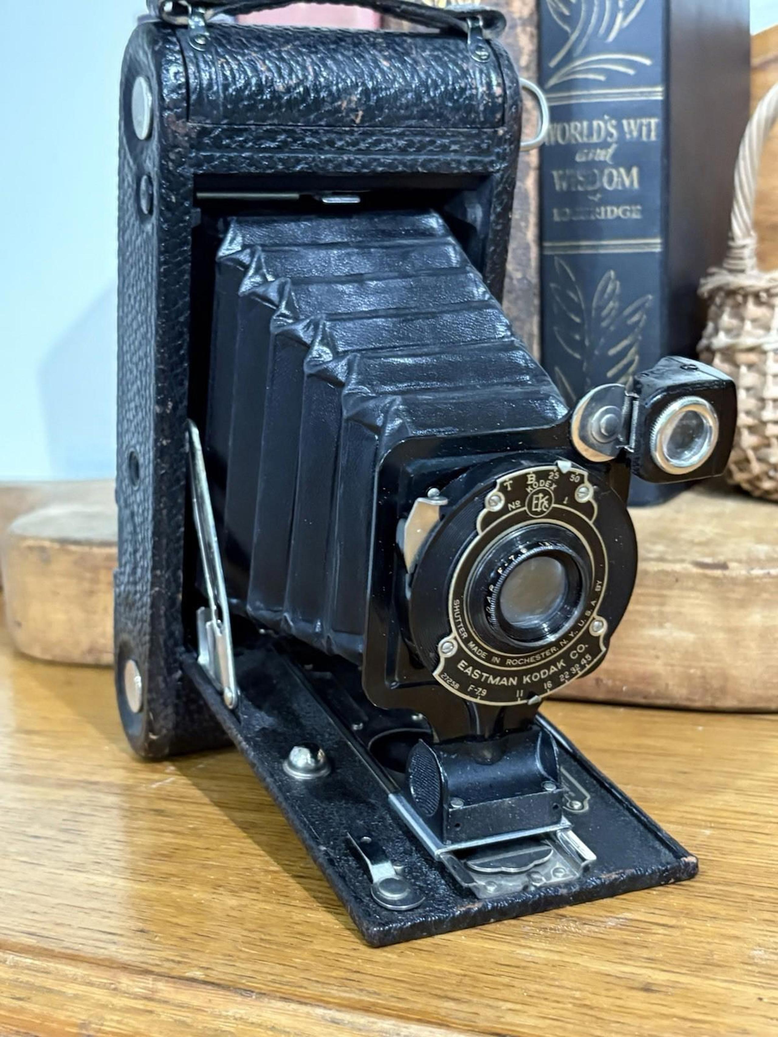 Antique Kodak Jr No 1A Autographic Folding Pocket Bellows Camera A116 Film