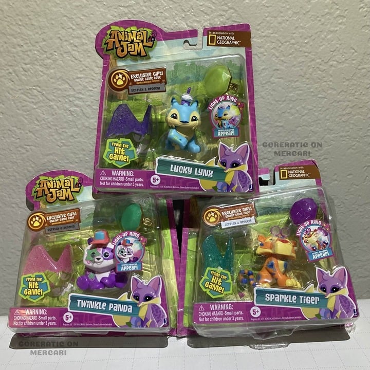 Animal Jam Light Up Friends toy bundle