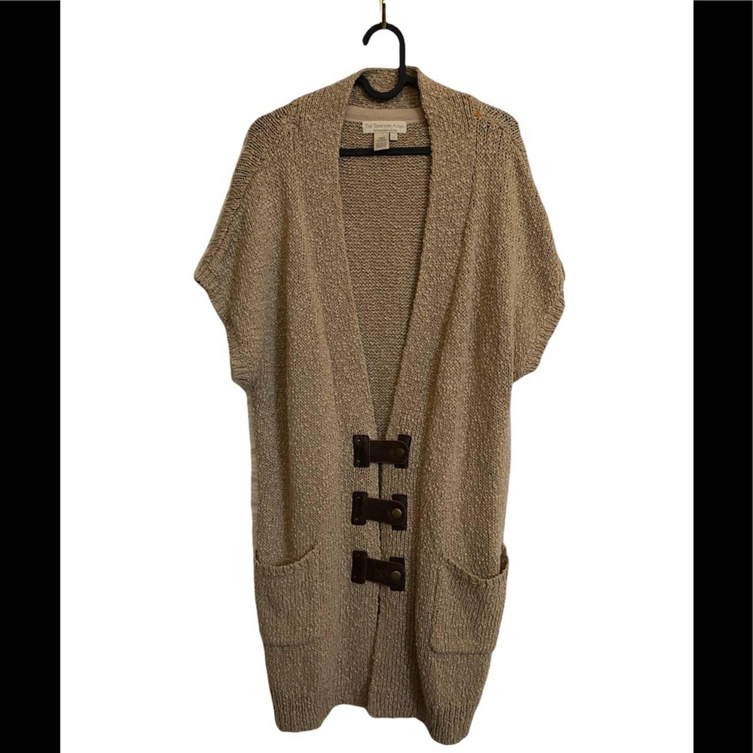 The Territory Ahead shirt sleeve tunic sweater with equestrian look women’s S