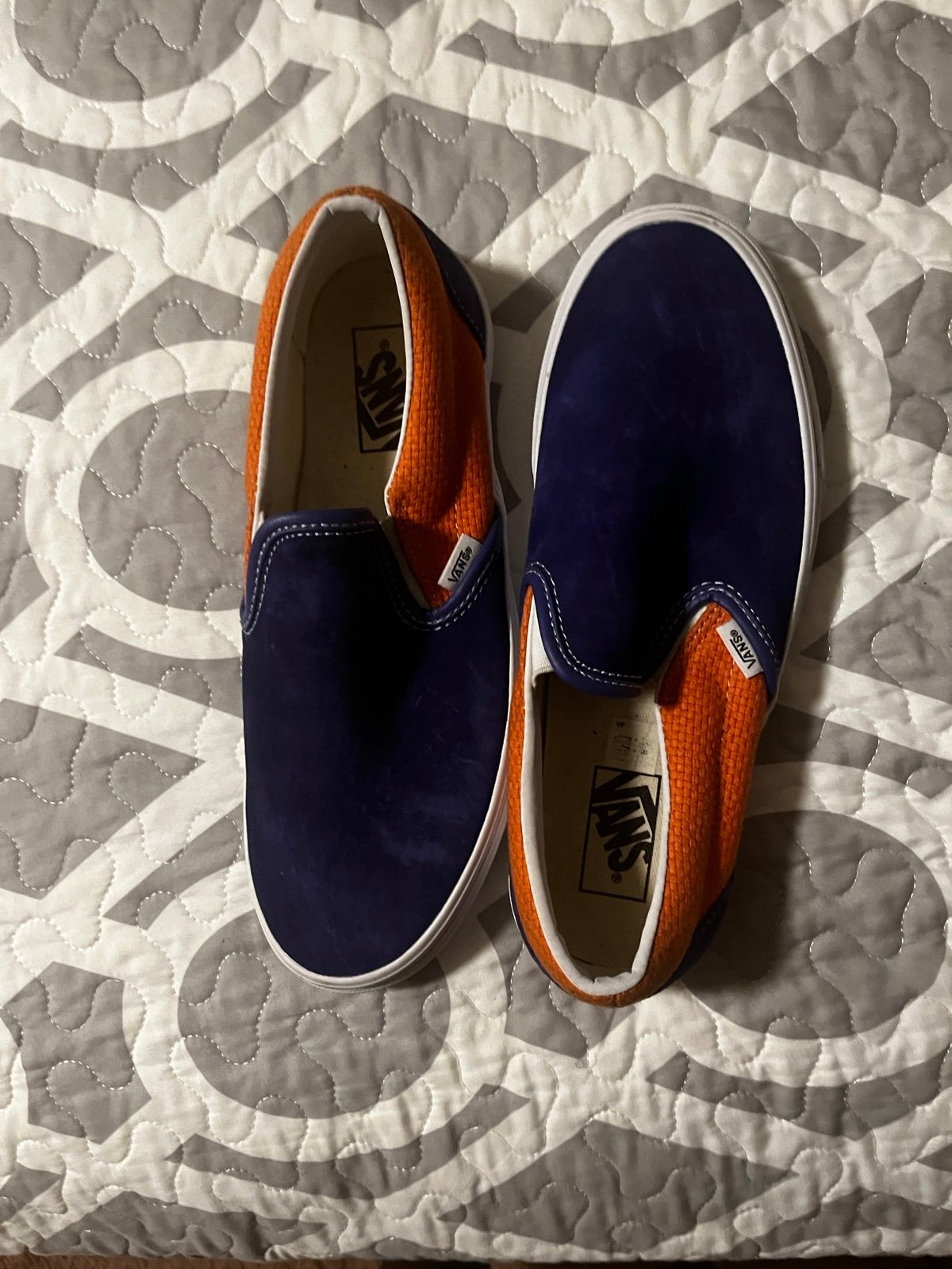 Royal Blue and orange vans