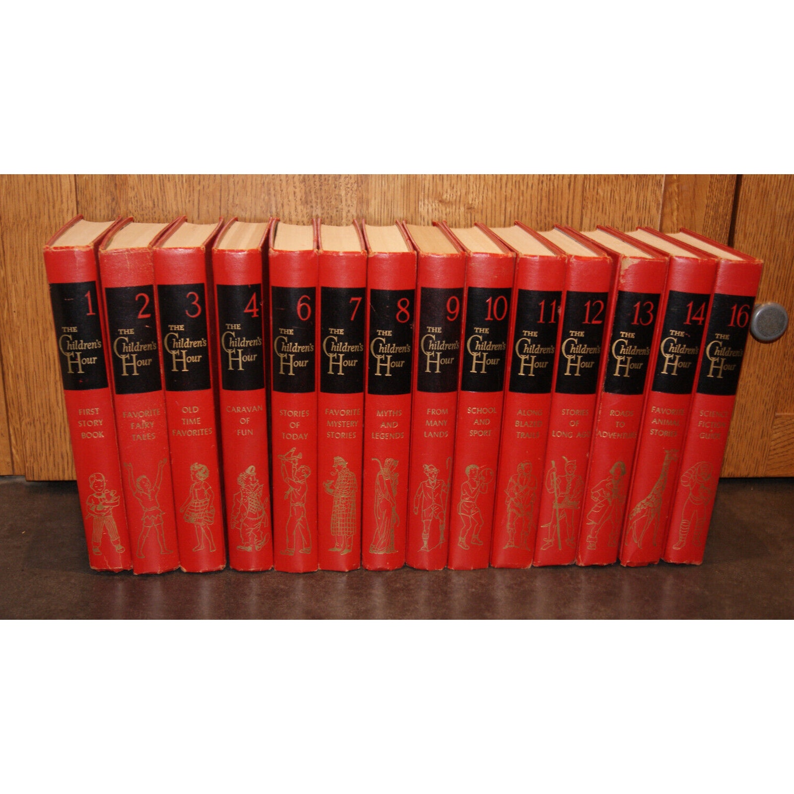 Near COMPLETE Set 1953 Sears Roebuck The Children's Hour Book Series 14 Books