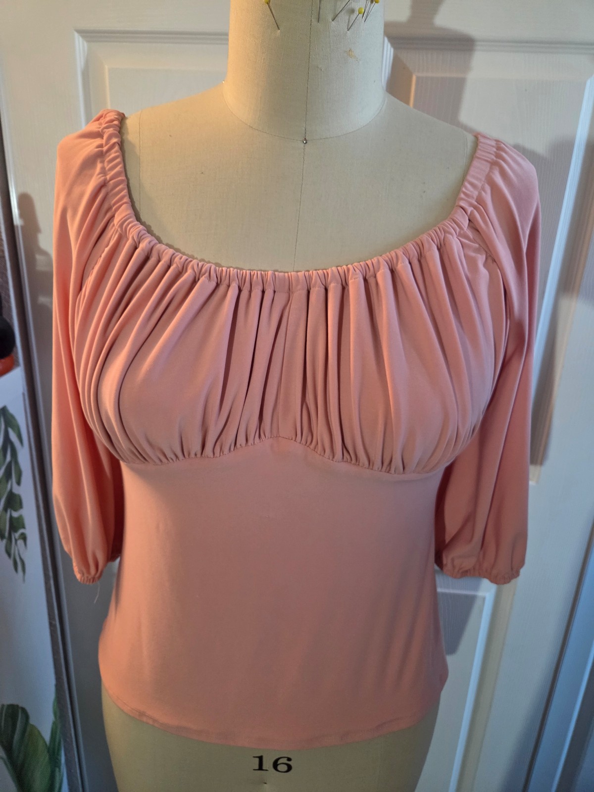 Vixen by Micheline Pitt blush vacation top
