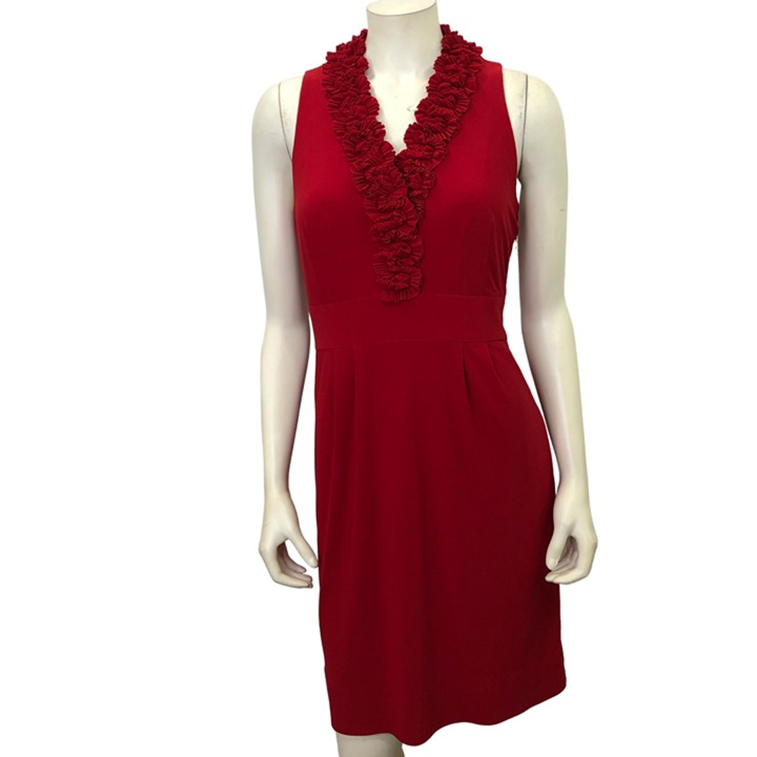 TAYLOR SHEATH COCKTAIL RED PARTY DRESS SIZE 6