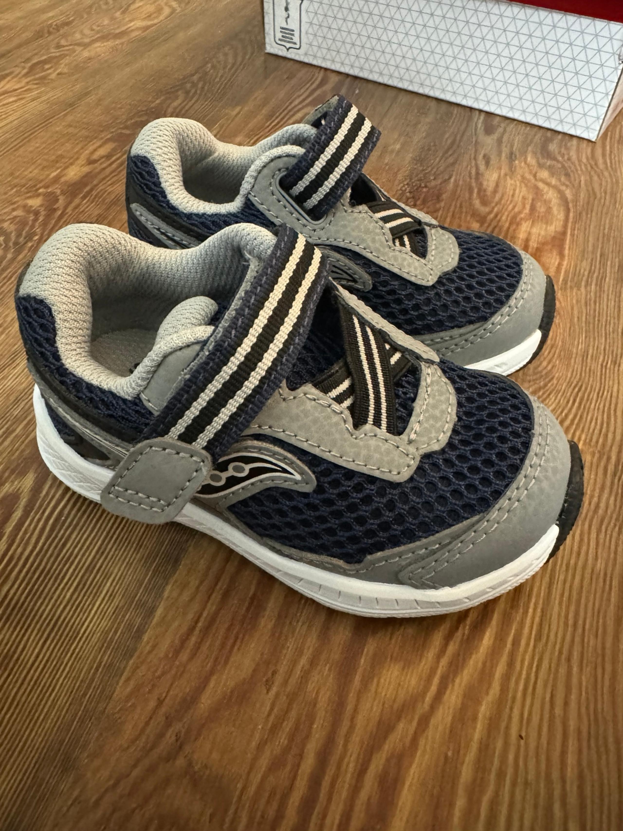 Saucony Ride 10 Junior - Toddler 5 Navy/Grey