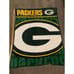 Packers Satin Edge Blanket Fleece-VTG Like Biederlack-56x44 Green Bay-FREE SHIP