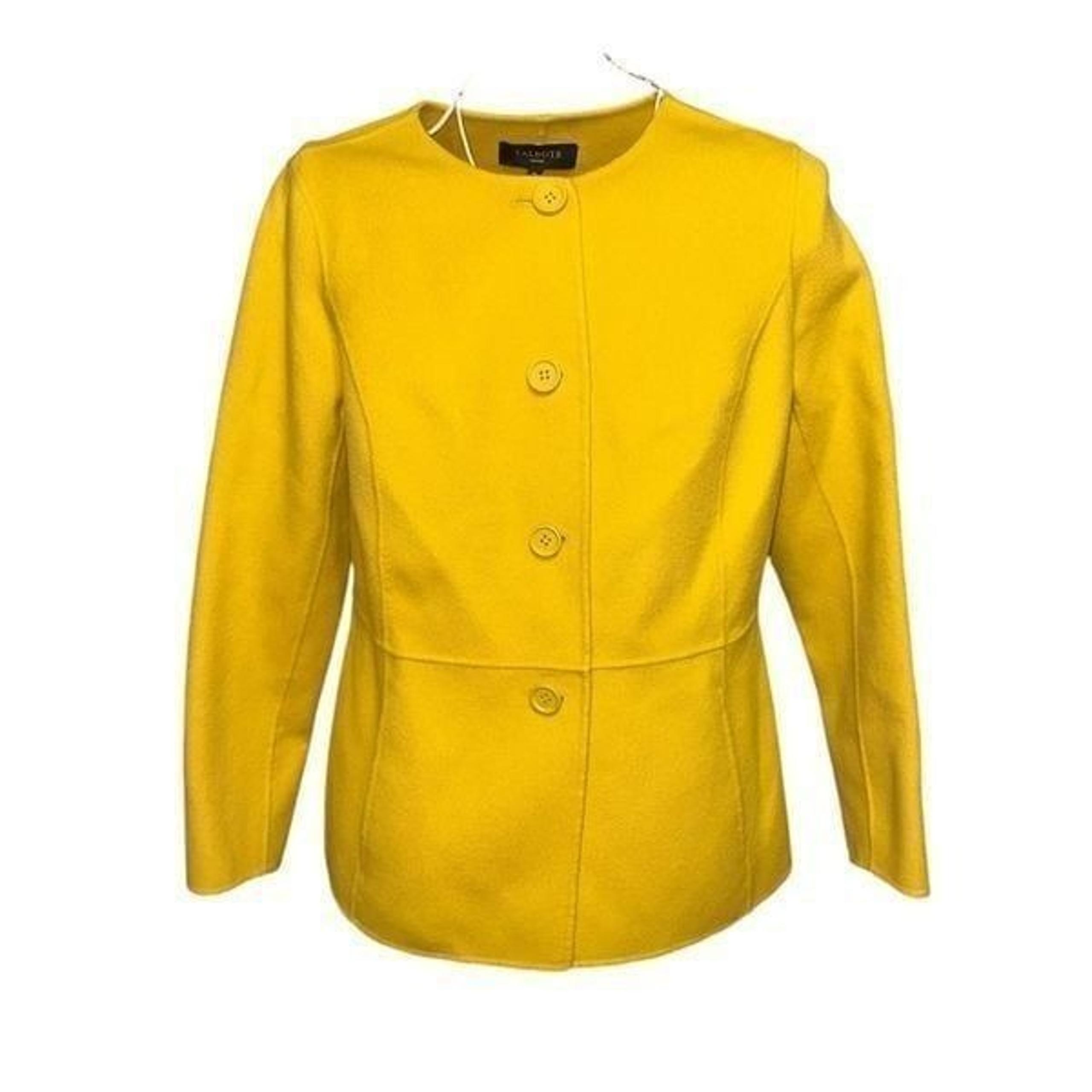 NEW WITH TAGS Talbots Double-Face Wool Jacket Size 4P- Yellow