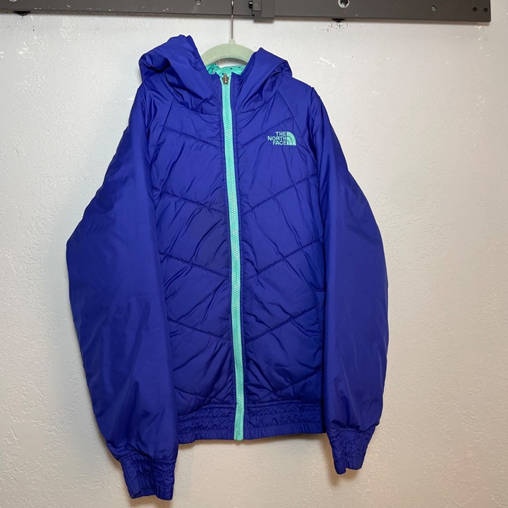 The North Face Girls Reversable Puffer Jacket Sz L