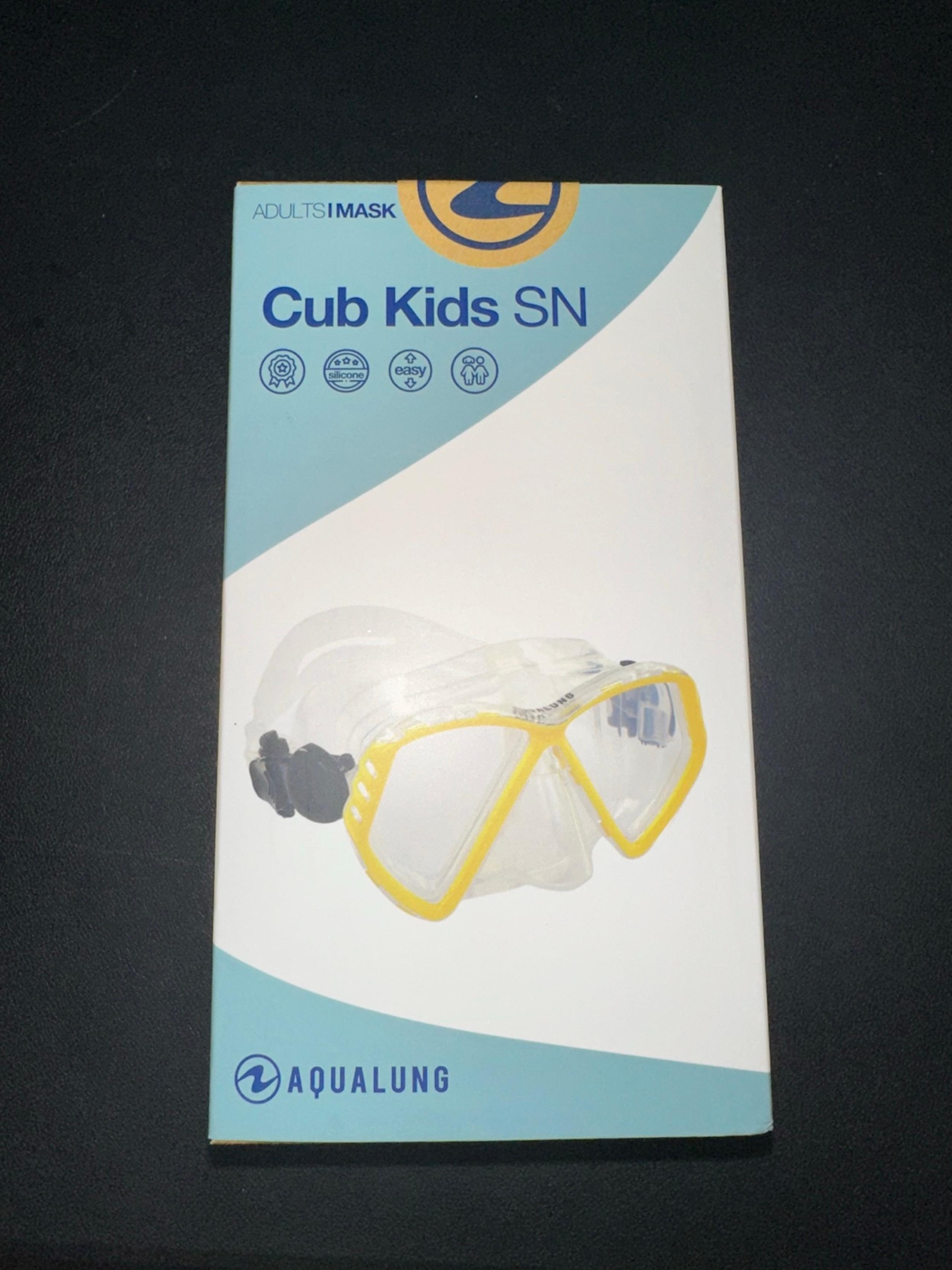 AquaLung Cub Kids SN Adult Yellow Diving Mask