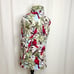 PFI Fashions Vintage Cardinal Bird Fleece Vest High Neck Zip Up Women's L Multi