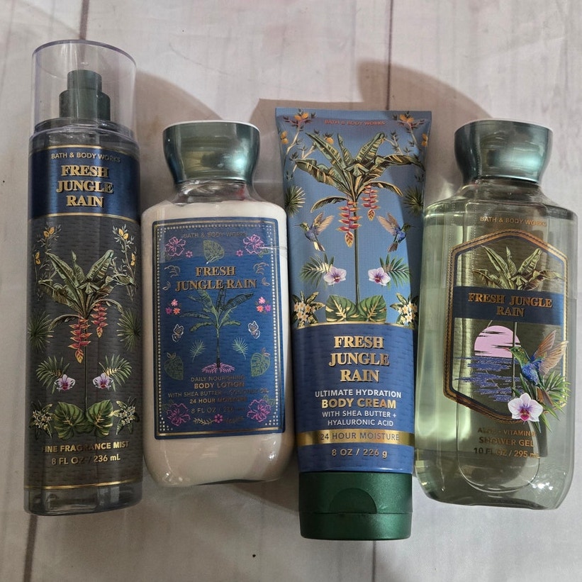 NEW Bath & Body Works Fresh Jungle Rain Body Lotion Cream Shower Fragrance Mist