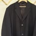 Jos A Bank Black OverCoat Size 42L Long Dress Top Coat 100% Wool Executive