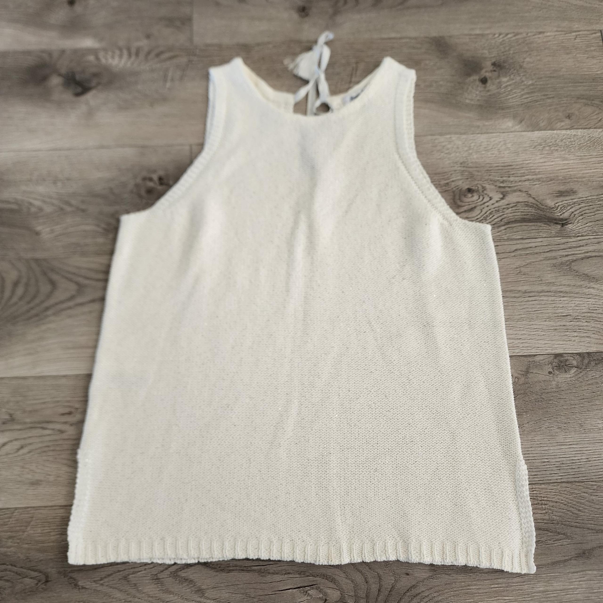 Tommy Bahama Women's Size L Sparkling Seas Tie Back Halter Top Shirt White