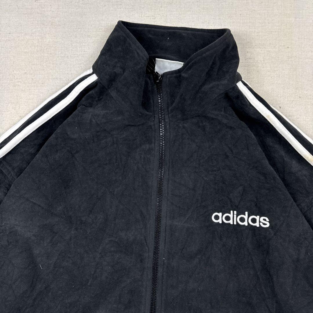 90s Adidas Velour Track Jacket Jersey Y2K M 90s Adidas Velour Track Jacket Jersey Y2K M