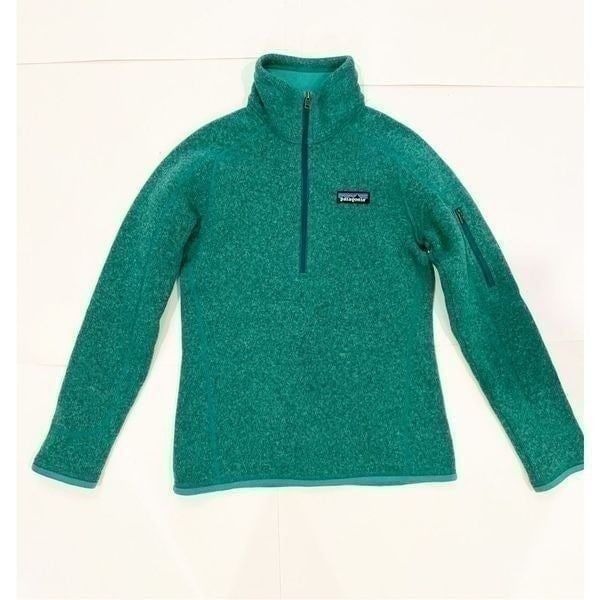 Patagonia Better Sweater 1/4 Zip Fleece Womens size XXS Green style #25617