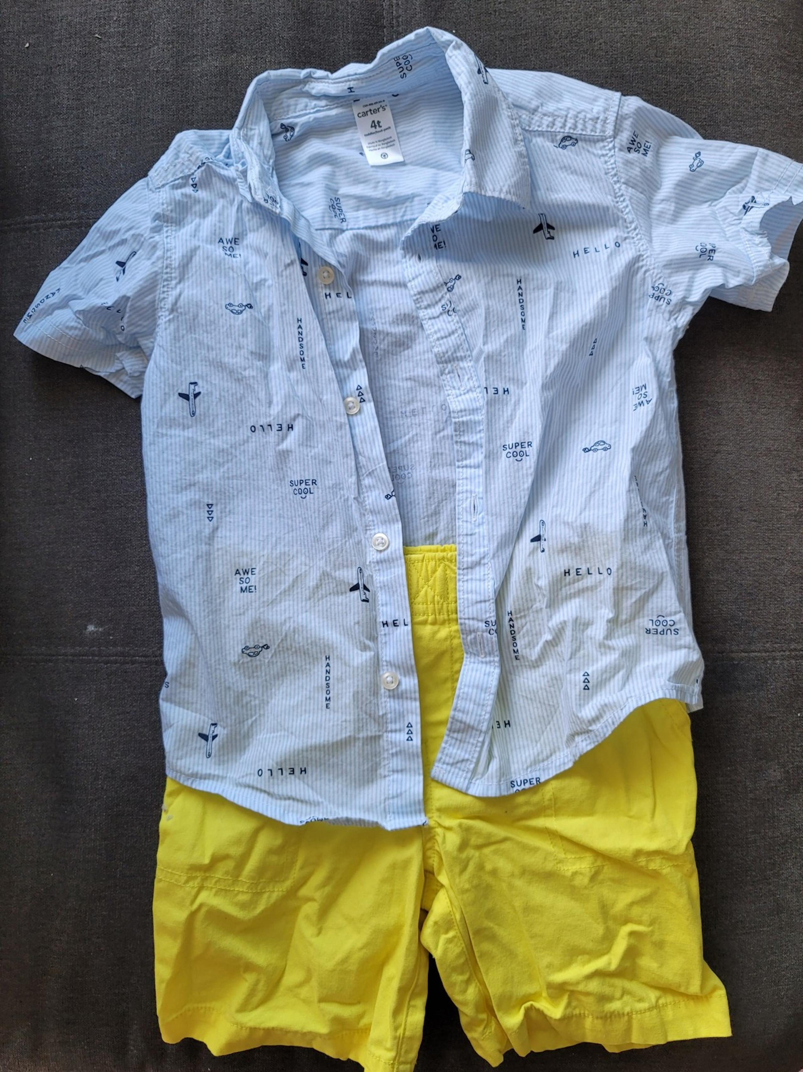 Carter's 2-Piece Button Down Shirt & Shorts set