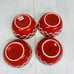 American Atelier PLAID RED White Crossed Line Stoneware Soup Cereal Bowls Set 4