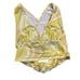 Urban Outfitters Phoenix Plunging Tie Back Tank Crop Top Neon yellow sz Small gr