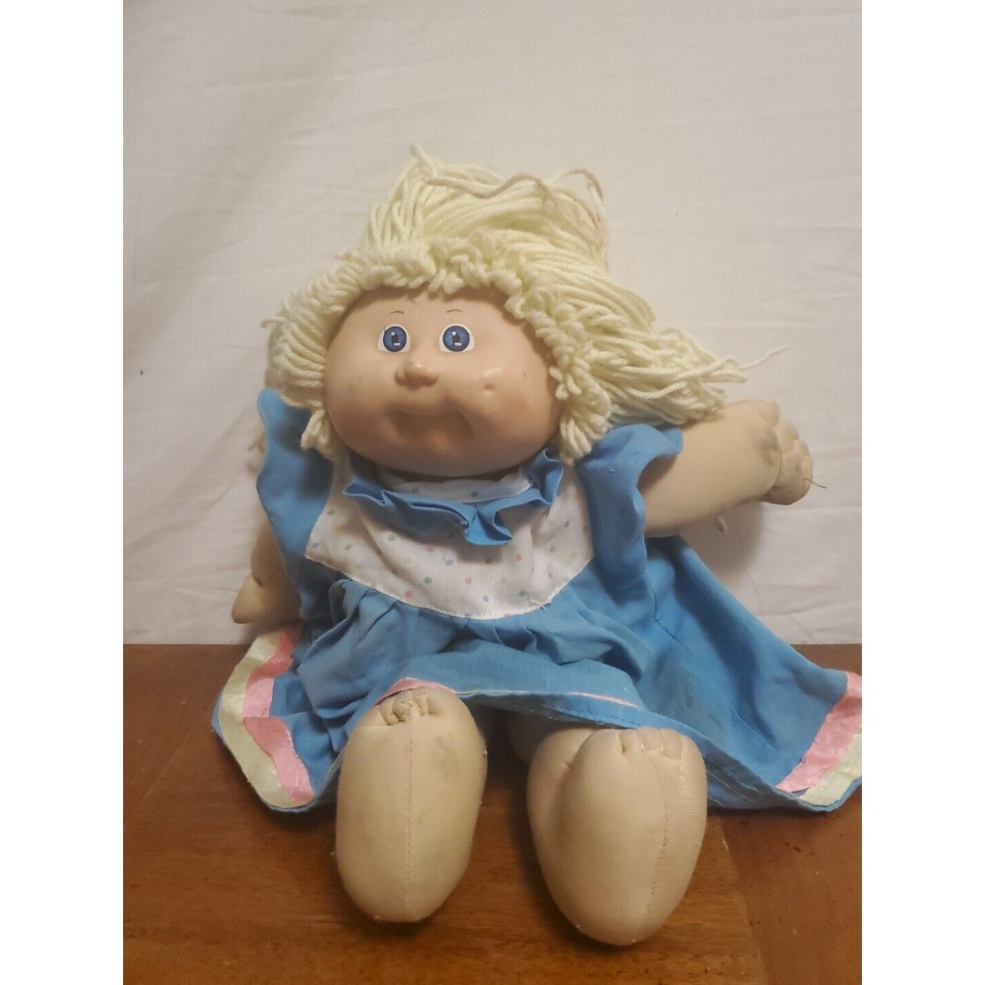 Cabbage Patch Kids Xavier Roberts Blond Hair Blue Eyes 1982 Coleco Signed