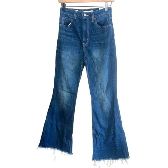 Levi's 70s High Flare Raw Hem Jean- Size 0