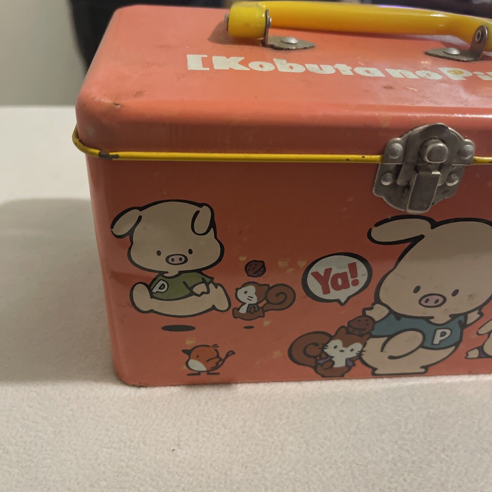 VTG Kobutano Pippo Tin Box Sanrio 1994 Used