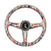 NEW JDM UNIVERSAL 350MM STICKERBOMB Acrylic Deep Dish 6 Holes Steering Wheel