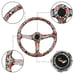 NEW JDM UNIVERSAL 350MM STICKERBOMB Acrylic Deep Dish 6 Holes Steering Wheel