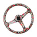 NEW JDM UNIVERSAL 350MM STICKERBOMB Acrylic Deep Dish 6 Holes Steering Wheel