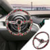 NEW JDM UNIVERSAL 350MM STICKERBOMB Acrylic Deep Dish 6 Holes Steering Wheel