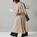 Japanese Fashion - Shiny Back Pleated Trench Coat - Jeanasis