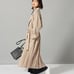 Japanese Fashion - Shiny Back Pleated Trench Coat - Jeanasis