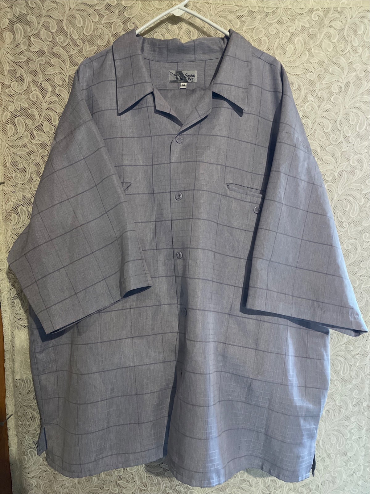 Vintage SMOKEY JOE'S Light Purple Leisure SUIT MEN SZ SHIRT 5XL PANTS 56x32